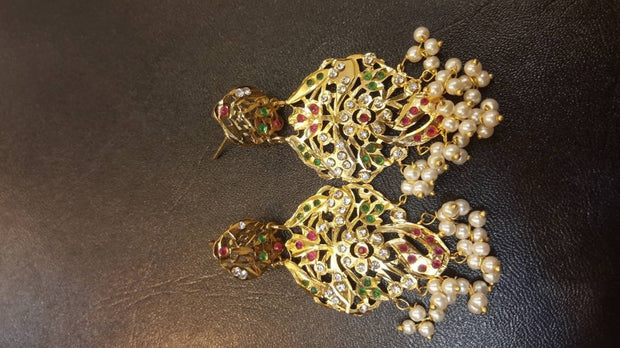 Kundan jhumka earrings Model#Kundan 38