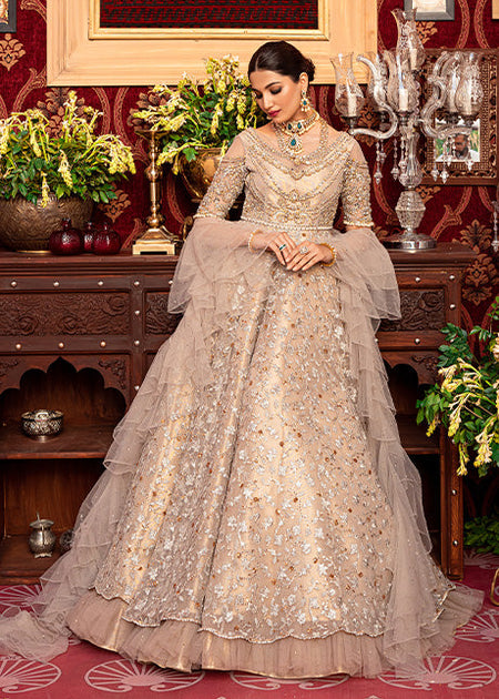 Designer Embellished Indian Wedding Party Dress in Silver Long