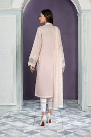 Latest Peach Colored Pakistani Dress in Kameez Trouser Style