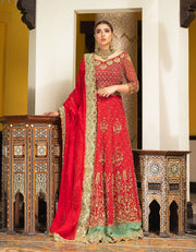 Latest Red Lehenga with Choli and Dupatta Indian Bridal Dress