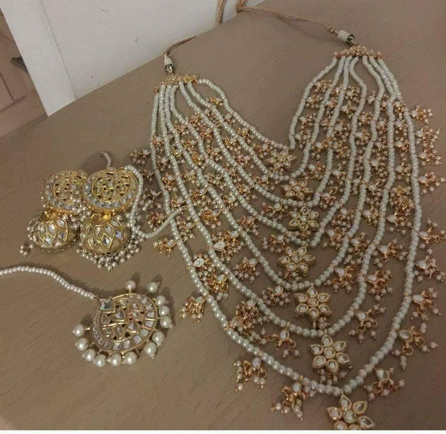 Long Rani Haar Necklace Set Latest Designs Nameera by Farooq