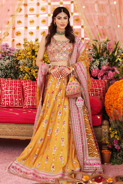 Mehndi Bridal Lehenga Mehndi Dress With Price MEHNDI WOMEN PURE
