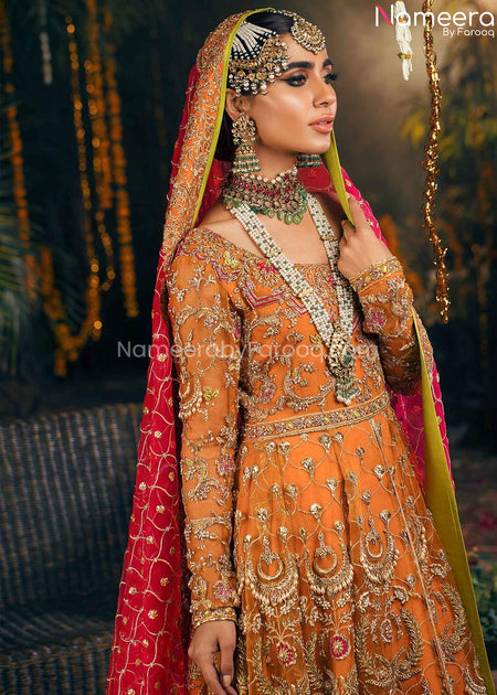 Mehndi Dress for Bridal in Pakistan Online 2021 BB234