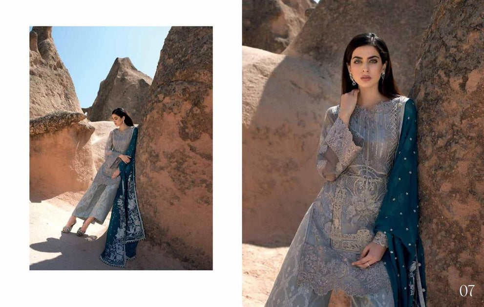 Classical Pakistani Short Shirt Plazzo dress by Zainab Chotani C1705