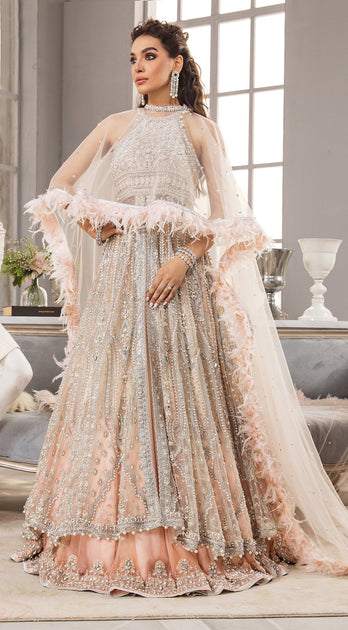 Pink Bridal Maxi Lehenga for Pakistani Bridal Wear