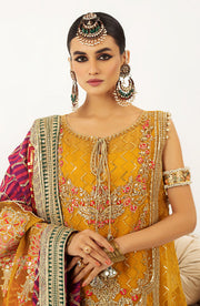 Premium Kameez Trouser Mehndi Dress in Yellow Color Online