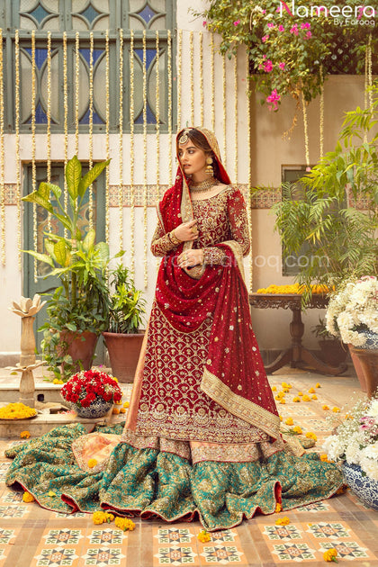 Pakistani Red Wedding Lehenga Dress for Bride Online 2021 CUSTOM SIZE Pakistani Red Wedding Lehenga Dress for Bride Online 2021 CUSTOM SIZE