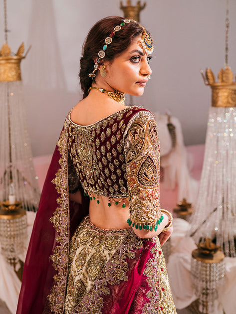 Pakistani Lehenga Designs White And Red Pakistani Wedding Dress