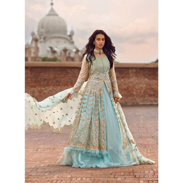 Buy this double shirt gown style dress for women in USA – Nameera