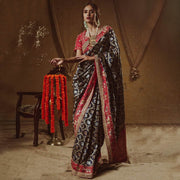 Traditional Indian Banarsi Silk Saree Wedding