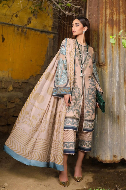 Women s Pakistani formal dress 2018 of lawn P2705