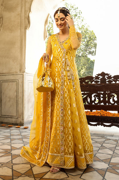 Pakistani Dresses Mehndi Yellow Dress Designs Designer Pakistani