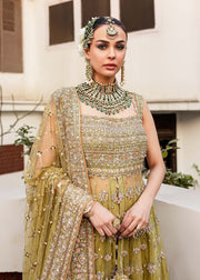 Yellow Pishwas Lehenga for Pakistani Wedding Dresses 2023