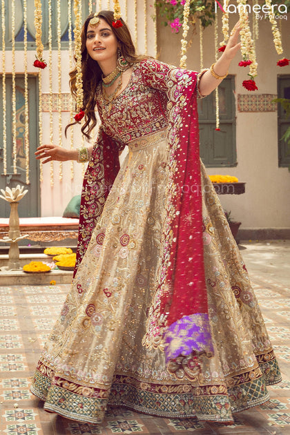 Designer Bridal Lehenga in Red Choli and Lehenga Online 2021