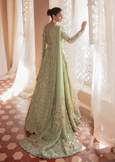 Pista colour wedding clearance dress