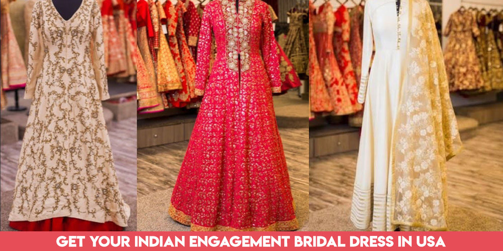 Gown for engagement new arrivals indian
