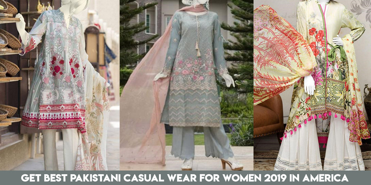 Get Best Pakistani Casual Wear for Women 2019 in America Nameera by Farooq Get Best Pakistani Casual Wear for Women 2019 in America Nameera by Farooq