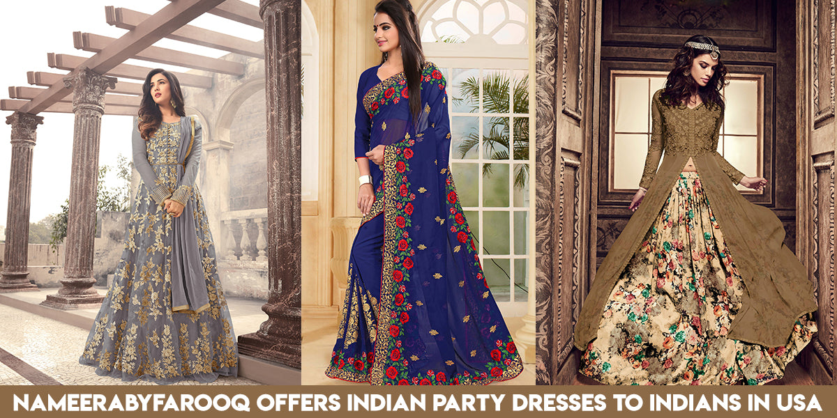 Indian Party Dresses Kew Garden New York NY USA Indian Party Wear Saree  Boutiqes USA