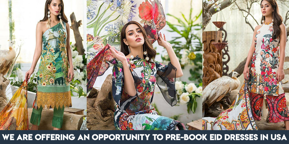Offering an Opportunity to Pre Book Eid Dresses in USA Nameera