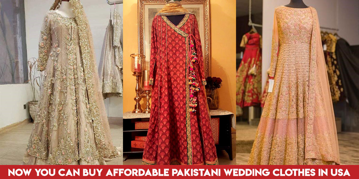 Now you can buy Affordable Pakistani Wedding Clothes in USA Nameera by Farooq