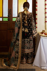 Embellished Organza Pakistani Party Dress with Dupatta