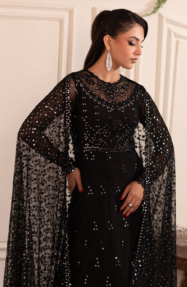 ZRF 003 GISELE - Elegant Sequins Embroidered Net Blouse