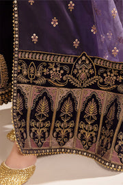 Rich Velvet Dress with Organza Details