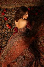 Exquisite Red Pakistani Bridal Lehenga Set for Elegance