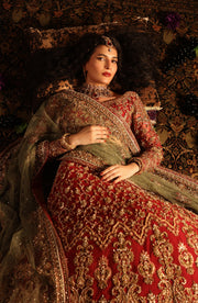 Regal Classic Red Pakistani Bridal Lehenga for Weddings