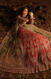 Regal Classic Red Pakistani Bridal Lehenga for Weddings