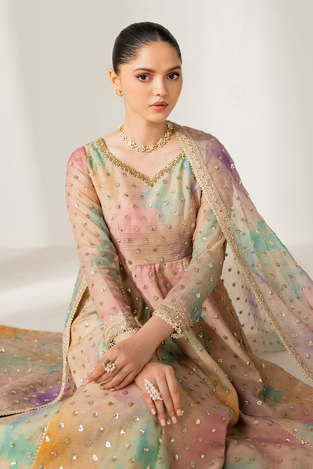 Matching Dupatta with Frock