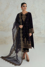 Luxurious Velvet Ensemble with Organza
