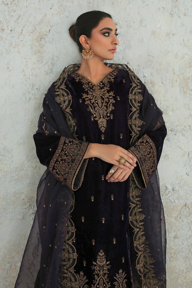 Rich Purple Velvet Dress