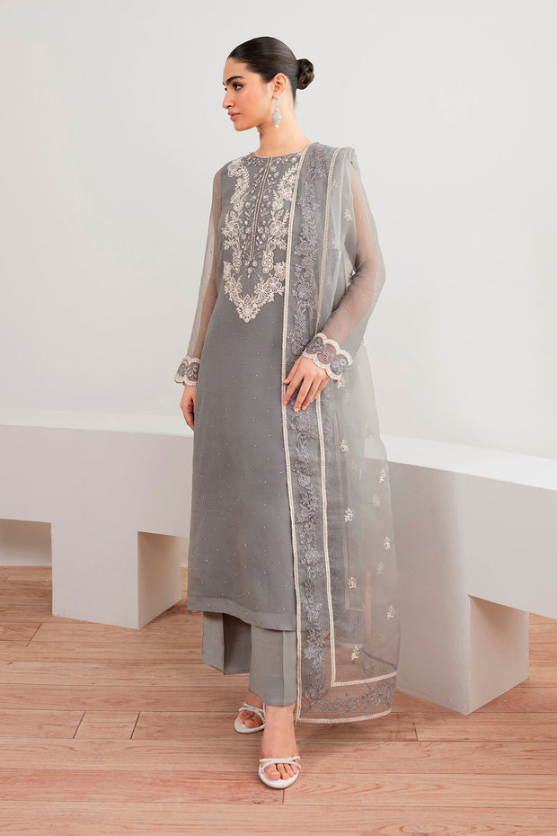 Hand-Embellished Chiffon Shirt