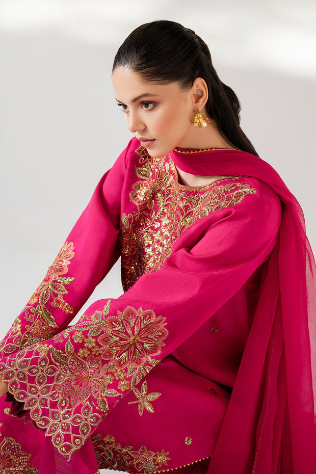 Comfort Grip Trousers with Embroidered Silk Shirt