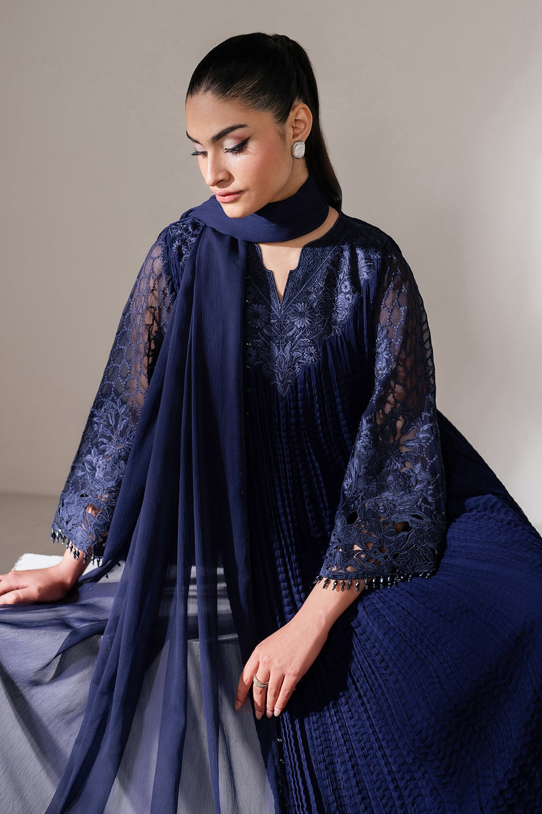 Hand Embellished Maxi Dress