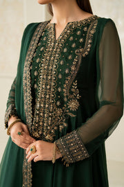 Teal Chiffon Trouser Set