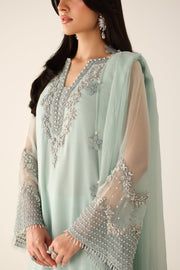 Chiffon Dupatta and Trouser Ensemble