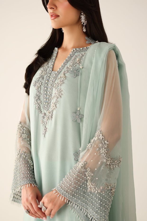 Chiffon Dupatta and Trouser Ensemble