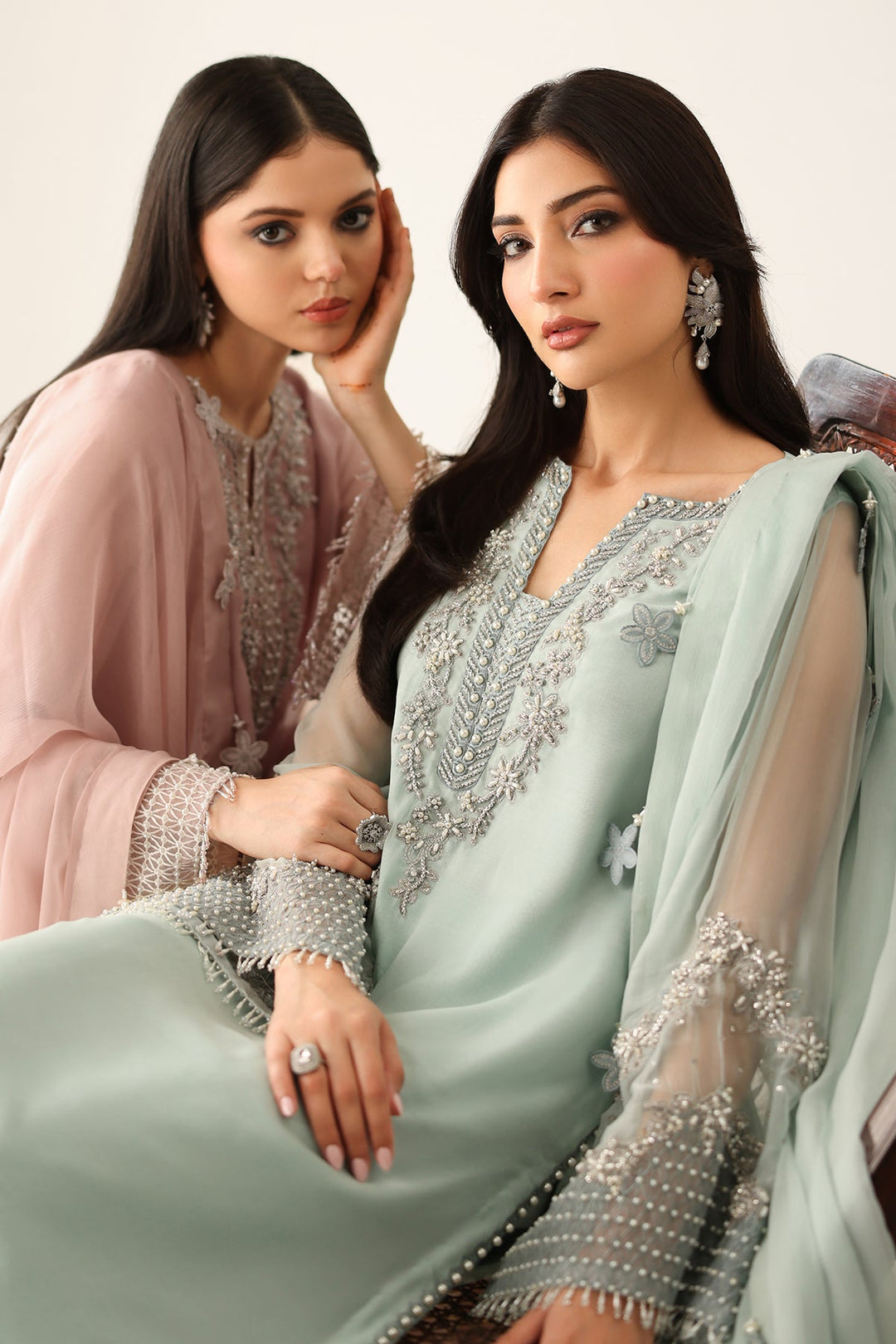 Graceful Chiffon Dress with Dupatta