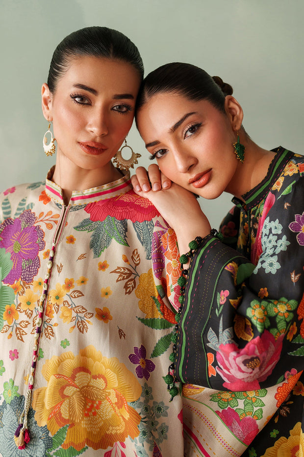 Elegant Printed Shawl and Trouser Set