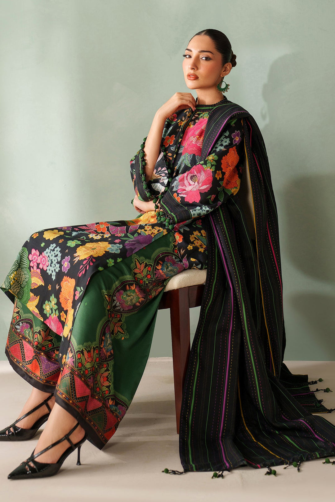 Comfortable Viscose Silk Dress Set