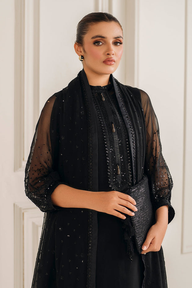 Elegant Chiffon Dress with Accessories
