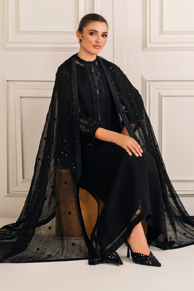 Chiffon Party Dress with Embroidery