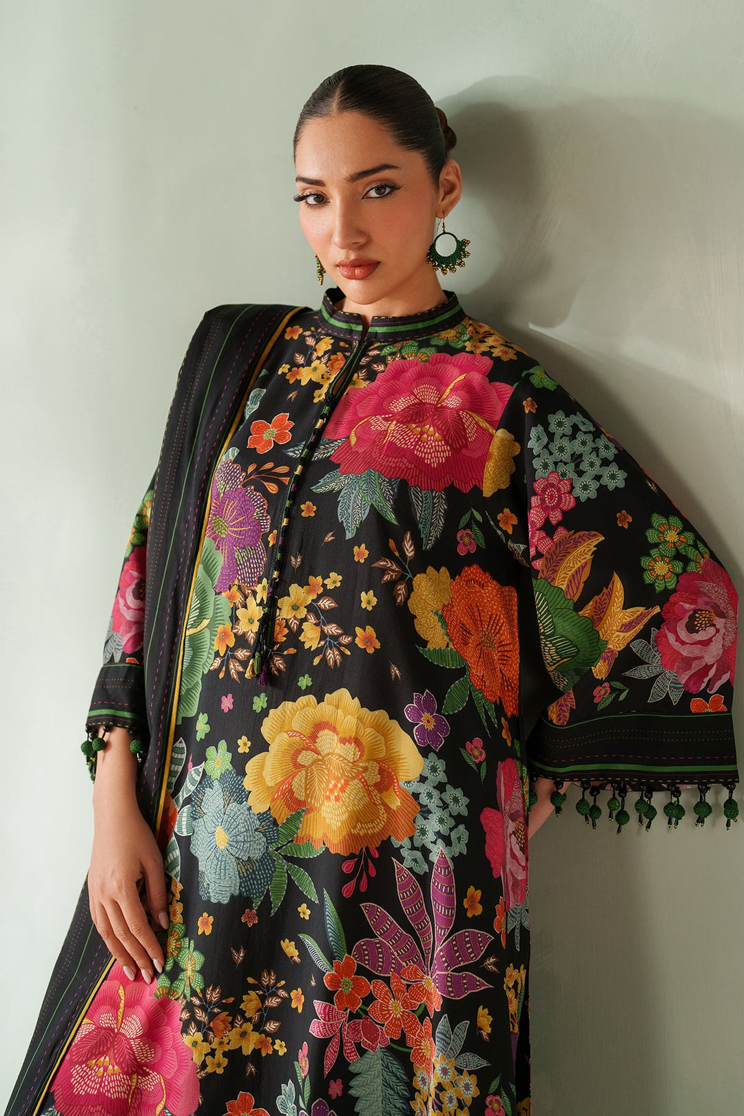 Stylish Digital Print Viscose Ensemble