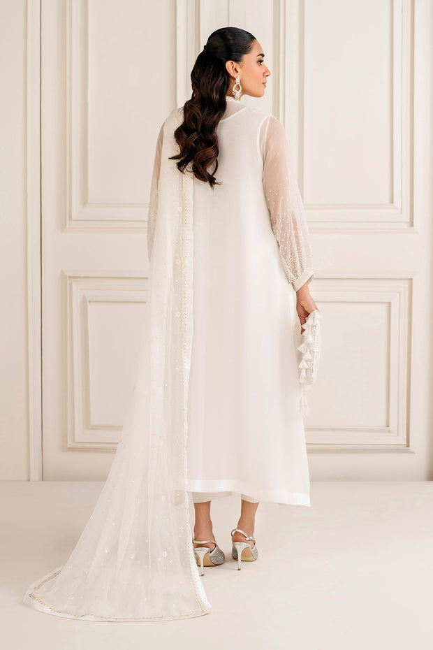 Elegant Chiffon Shirt with Dupatta and Trousers