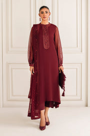 Embroidered Chiffon Dress Set