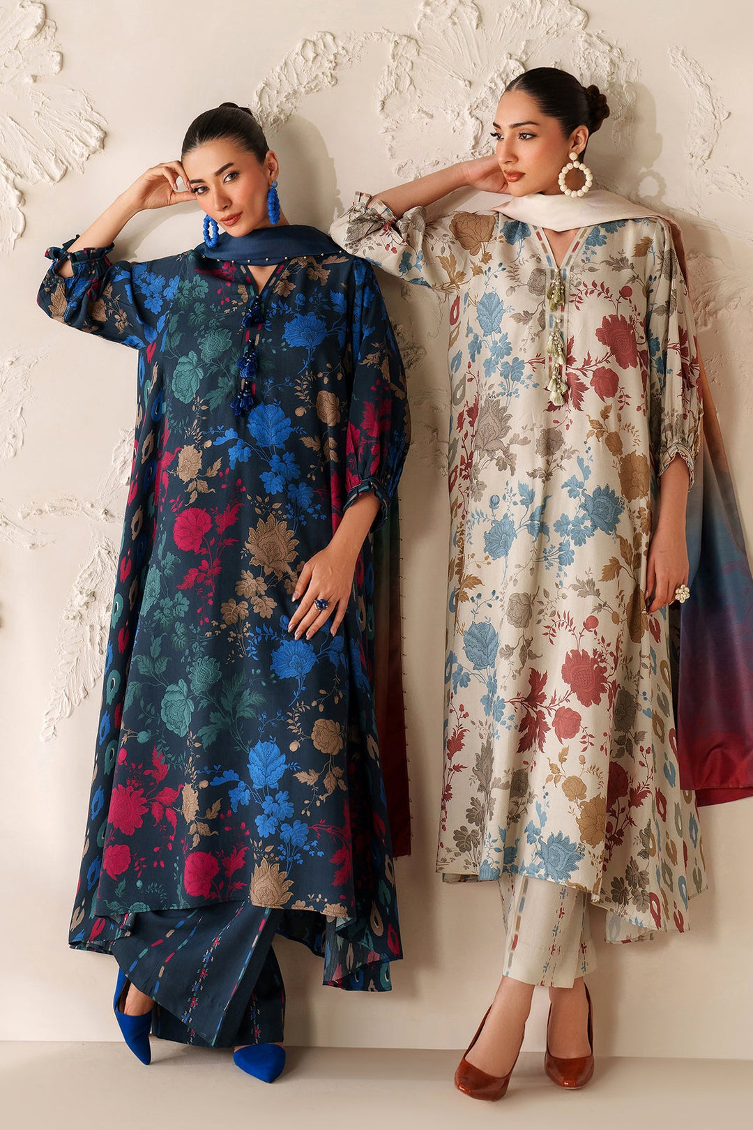 Stylish Printed Viscose Ensemble