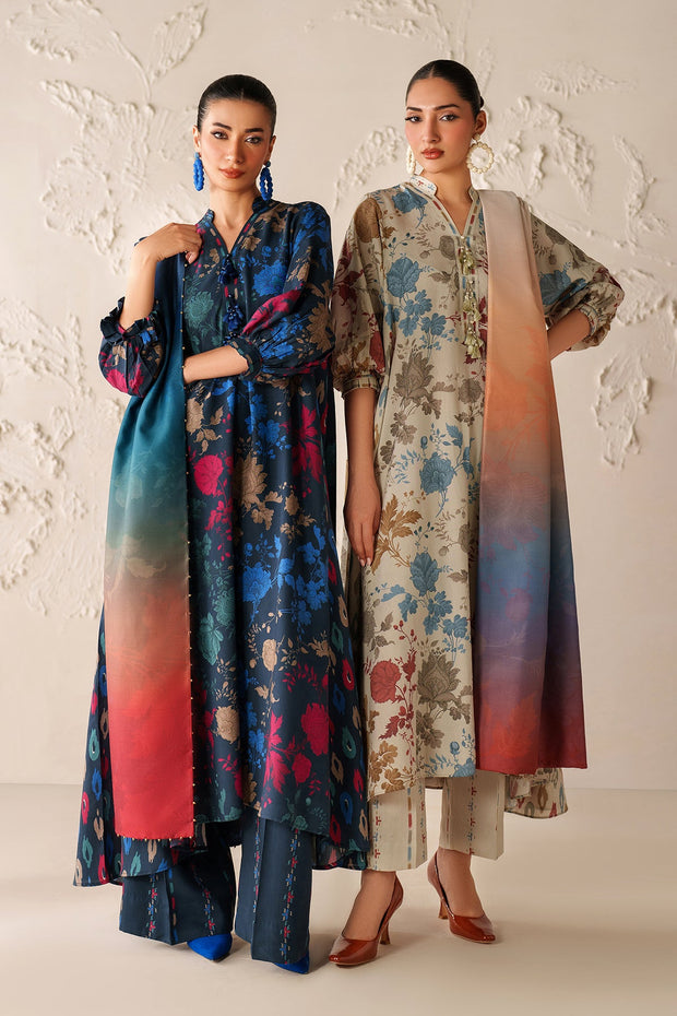Digital Printed Shawl Ensemble