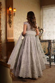 Elegant Silver Grey Pakistani Bridal Dress for Any Occasion
